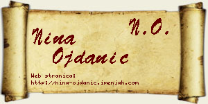 Nina Ojdanić vizit kartica